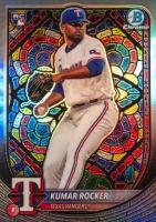 2025 Bowman #80 Kumar Rocker Etched in Glass Variation Baseball Card