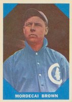 1960 Fleer Baseball Greats #9 Mordecai Brown Baseball Card