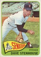 1965 Topps #304 Dave Stenhouse Baseball Card