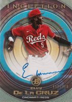 2022 Bowman Inception Prospect Autographs #PAED Elly de La Cruz Baseball Card