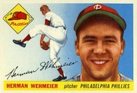 1955 Topps #29 Herman Wehmeier Baseball Card