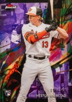 2024 Topps Finest #43 Heston Kjerstad Purple Refractor Baseball Card