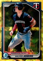 2024 Bowman Chrome Sapphire Edition Prospects #204 Walker Jenkins Yellow Baseball Card