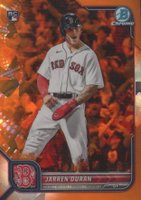 2022 Bowman Chrome Sapphire Edition #16 Jarren Duran Orange Baseball Card