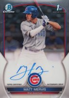 2023 Bowman Chrome Prospect Autographs #CPAMM Matt Mervis Baseball Card