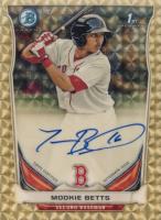 2014 Bowman Prospect Autograph #MB Mookie Betts Chrome-Superfractor 1/1 Baseball Card
