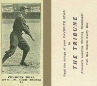 1916 Altoona Tribune #44 Charles Deal Baseball Card