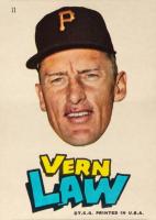 1967 Topps Pirates Stickers #11 Vern Law Baseball Card