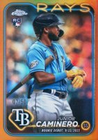 2024 Topps Chrome Update #USC193 Junior Caminero Gold Refractor Baseball Card