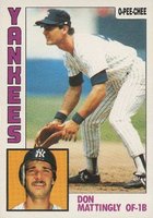 1984 O-Pee-Chee #8 Don Mattingly Baseball Card