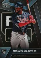 2023 Topps Chrome Black #88 Michael Harris II Variation Baseball Card