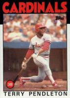 1986 Topps #528 Terry Pendleton Baseball Card