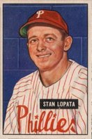 1951 Bowman #76 Stan Lopata Baseball Card