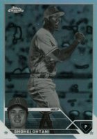 2023 Topps Chrome #17 Shohei Ohtani Negative Refractor Baseball Card