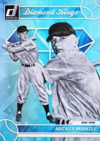 2023 Panini Donruss #7 Mickey Mantle Holo Carolina Blue Baseball Card