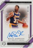 2020 Panini National Treasures Peerless Signatures #MJN Magic Johnson Basketball Card