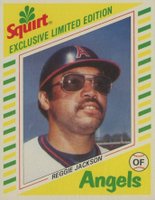1982 Squirt #5 Reggie Jackson Baseball Card