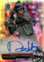 2017 Bowman Draft Chrome Draft Picks Autographs  #CDADW  Drew Waters Refractor Baseball Card