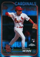 2024 Topps Chrome #189 Masyn Winn Prism Refractor Baseball Card