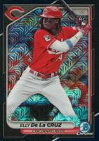2024 Bowman Mega Box Chrome #22 Elly de La Cruz Navy Refractor Baseball Card