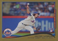 2014 Topps Update #US57 Jacob DeGrom Gold Baseball Card