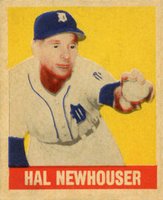 1948 Leaf #98 Hal Newhouser Short Print Baseball Card