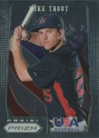 2012 Panini Prizm USA Baseball #USA1 Mike Trout Baseball Card