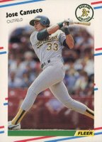 1988 Fleer #276 Jose Canseco Baseball Card