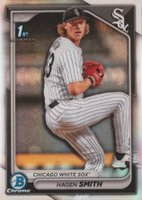 2024 Bowman Draft #BDC2 Hagen Smith Chrome-Refractor Baseball Card