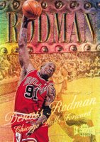 1998 Metal Universe #16 Dennis Rodman Precious Metal Gems Basketball Card