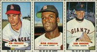 1965 Bazooka Panel #8 Fregosi/Gibson/Marichal Baseball Card
