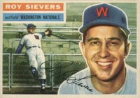 1956 Topps #75 Roy Sievers White Back Baseball Card