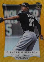2012 Panini Prizm #57 Giancarlo Stanton Gold Prizm Baseball Card