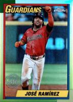 2025 Topps Chrome 1990 Topps #90CB5 Jose Ramirez Baseball Card