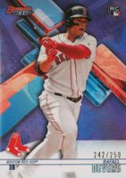 2018 Bowman's Best #4 Rafael Devers Purple Refractor Baseball Card