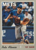 2019 Topps Heritage #519 Pete Alonso Action Baseball Card