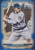 2020 Topps Gypsy Queen #319 Honus Wagner Extended SP-Blue Baseball Card