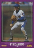 1988 Score Glossy #26 Ryne Sandberg Baseball Card