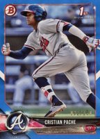 2018 Bowman Paper Prospects #BP46 Cristian Pache Blue Baseball Card