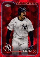 2024 Topps Chrome Sapphire Update Series #1 Juan Soto Red Baseball Card