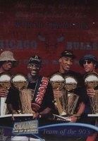 1997 Stadium Club One of Kind #5 Bull's Team of the 90's Basketball Card