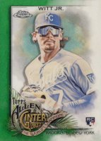 2022 Topps Allen & Ginter Chrome #250 Bobby Witt Jr Green Refractor Baseball Card