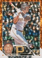 2023 Topps #313 Cal Mitchell Orange Foil Baseball Card