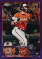 2023 Topps Chrome #194 Kyle Stowers Purple Refractor Baseball Card