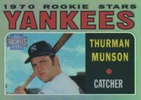 2001 Topps Archives Reserve #58 Thurman Munson 1970 Topps Reprint Baseball Card