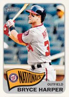 2014 Topps Heritage  #400 Bryce Harper Batting Baseball Card