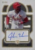 2023 Topps Definitive Collection Definitive Rookie Autographs #DRAJW Jordan Walker Baseball Card