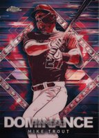 2023 Topps Chrome Update Diamond Dominance #DD4 Mike Trout Baseball Card