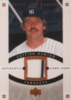 2005 Upper Deck Sweet Spot Classic Classic Materials #CM-CH Catfish Hunter Baseball Card