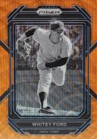 2023 Panini Prizm #268 Whitey Ford Orange Wave Baseball Card